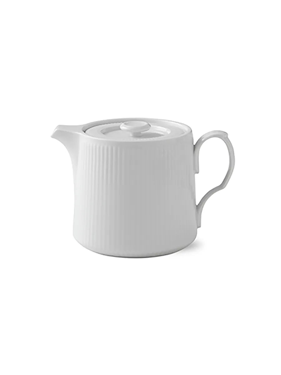 Royal Copenhagen Vit räfflad, tekanna 75 cl - 1 - Jacobsen Plus