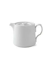 Royal Copenhagen Vit räfflad, tekanna 75 cl