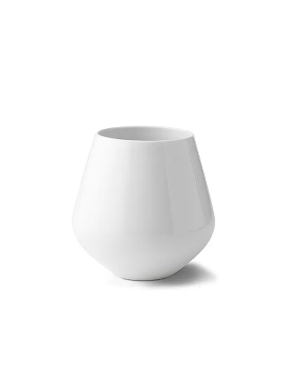 Royal Copenhagen Hvid Riflet, stor vas 20,5 cm - 1 - Jacobsen Plus