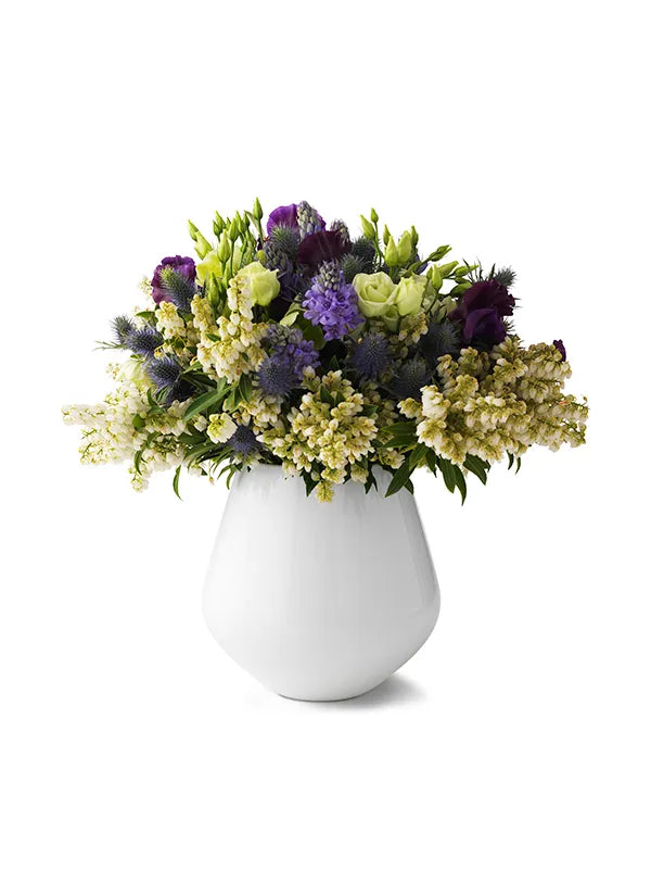 Royal Copenhagen Hvid Riflet, stor vas 20,5 cm - 2 - Jacobsen Plus