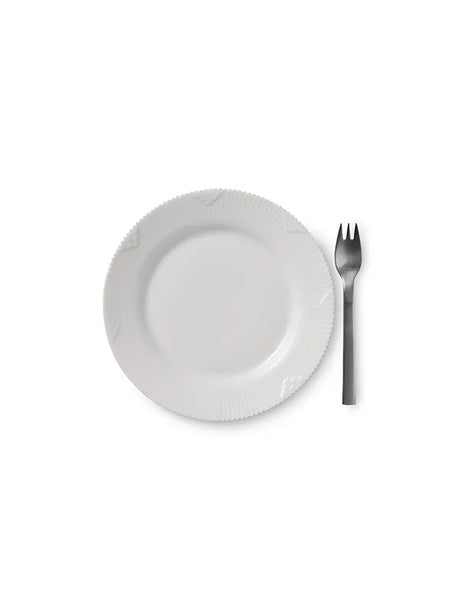 Royal Copenhagen Hvid Elements, tallrik 19 cm - 2 - Jacobsen Plus