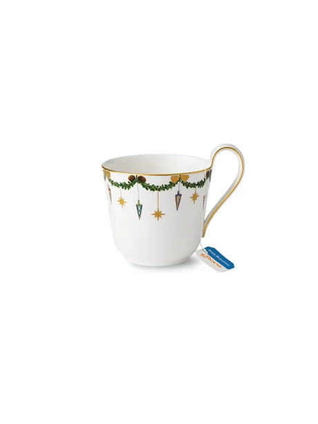 Royal Copenhagen Stjerne Riflet Jul, kopp med hög hank 33 cl - 2 - Jacobsen Plus