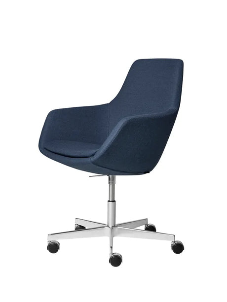 Liten Giraff Kontorsstol av Arne Jacobsen - Rosa, Capture / Satinpoleret aluminium - Jacobsen Plus