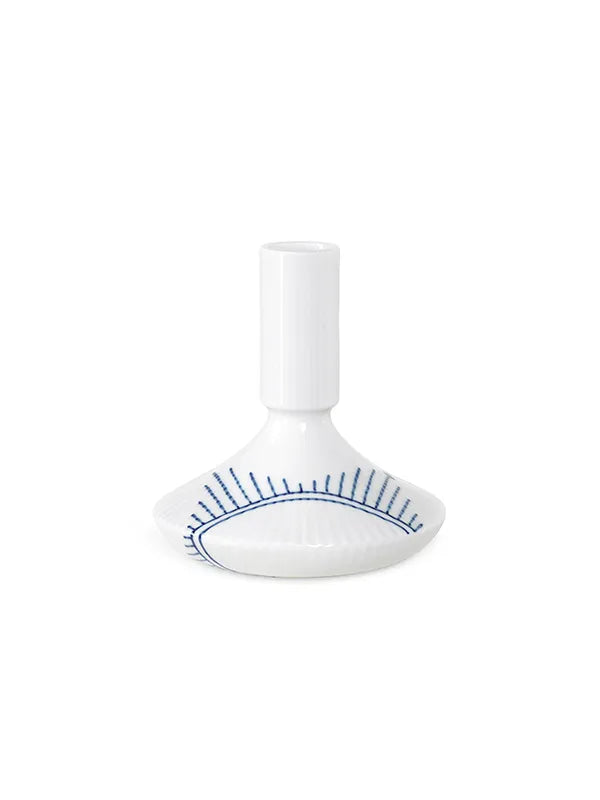 Royal Copenhagen Blå Mega Riflet, ljusstake 12 cm - 3 - Jacobsen Plus