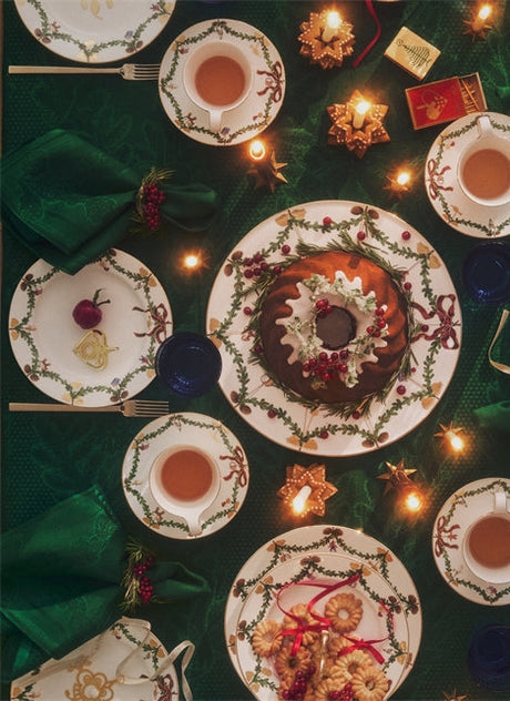 Stjärnriflad julduk grön från Royal Copenhagen - 2 - Jacobsen Plus