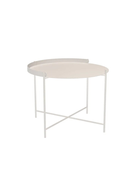 Edge Tray Table, Ø 62 cm från Houe - Muted White - Jacobsen Plus