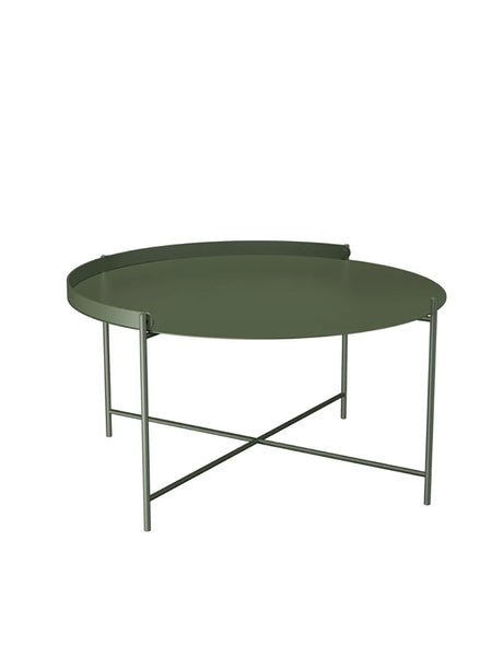 Edge Tray Table, Ø 76 cm från Houe - Olive Green - Jacobsen Plus