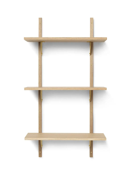 Sector Shelf T/N från Ferm Living - Ek m-messing - Jacobsen Plus
