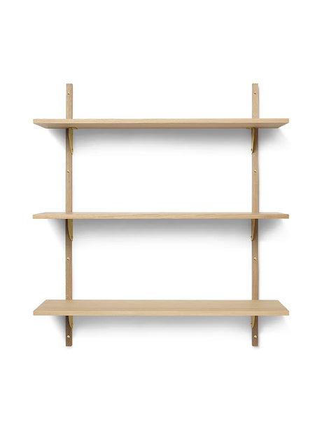 Sector Shelf T/W från Ferm Living - Ek m-messing - Jacobsen Plus