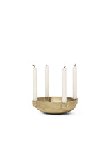 Skål-ljusstake i mässing, liten från Ferm Living - 3 - Jacobsen Plus
