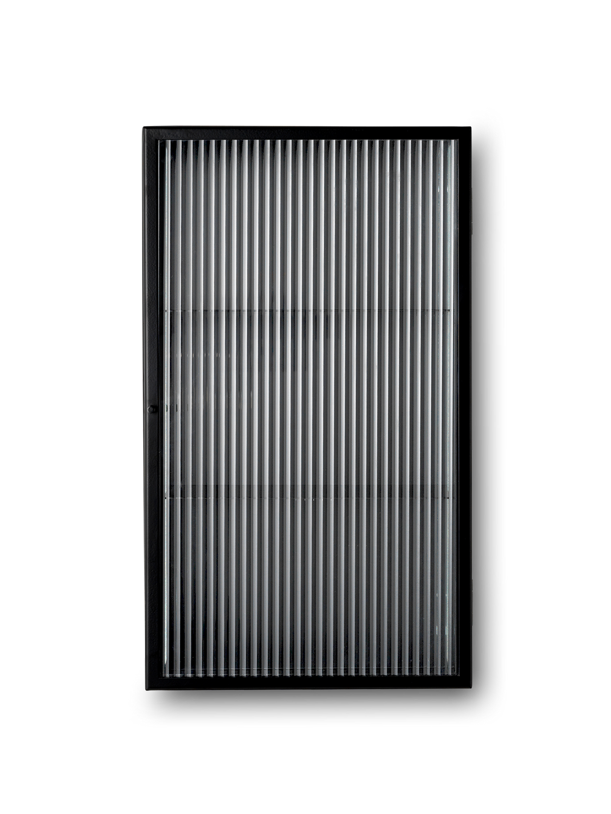 Haze väggskåp, räfflat glas 35x60 från Ferm Living - Black - Jacobsen Plus