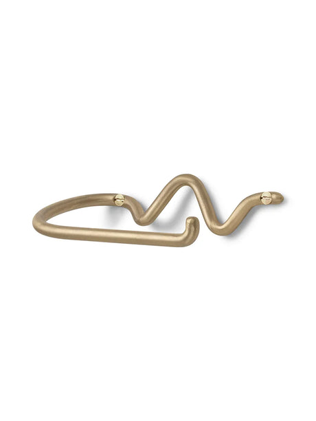 Curvature Toalettpappershållare från Ferm Living - Brass - Jacobsen Plus