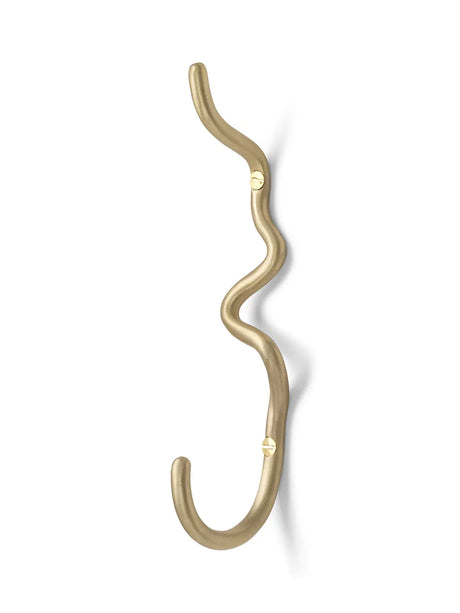 Curvature hook från Ferm Living - Brass - Jacobsen Plus