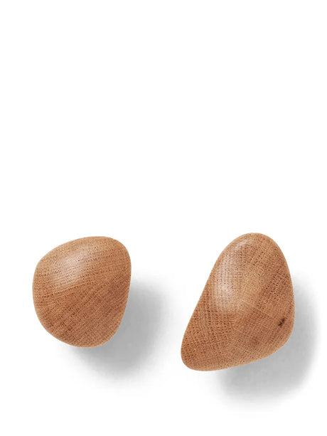 Cairn Hooks, set med 2 st. från Ferm Living - Dark brown - Jacobsen Plus