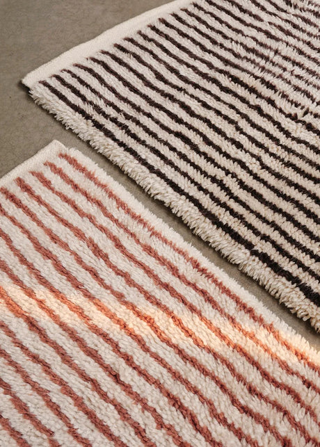Kami Knotted Rug, kaffe från Ferm Living - 80 x 120 cm - Jacobsen Plus