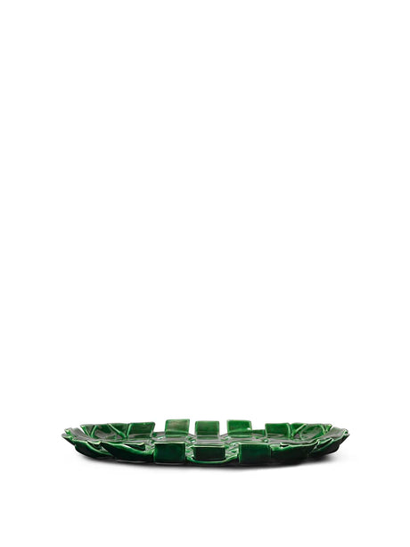 Plait Platter från Ferm Living - Emerald green - Jacobsen Plus