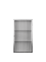 Haze väggskåp, räfflat glas 35x60 från Ferm Living - Stainless Steel - Jacobsen Plus