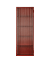 Haze Väggskåp, räfflat Glas 35x100 från Ferm Living - Oxide Red - Jacobsen Plus