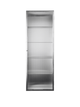 Haze Väggskåp, räfflat Glas 35x100 från Ferm Living - Stainless Steel - Jacobsen Plus