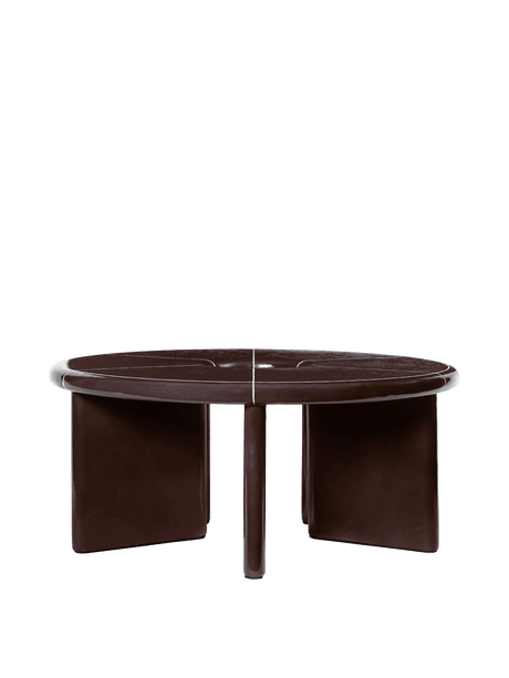 Deya utomhussoffbord, Ø80 från Ferm Living - Chestnut Brown - Jacobsen Plus