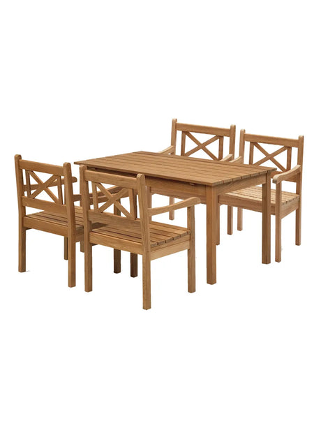 Skagerak Skagen Set i teak, 4 stolar och bord från Fritz Hansen - Jacobsen Plus