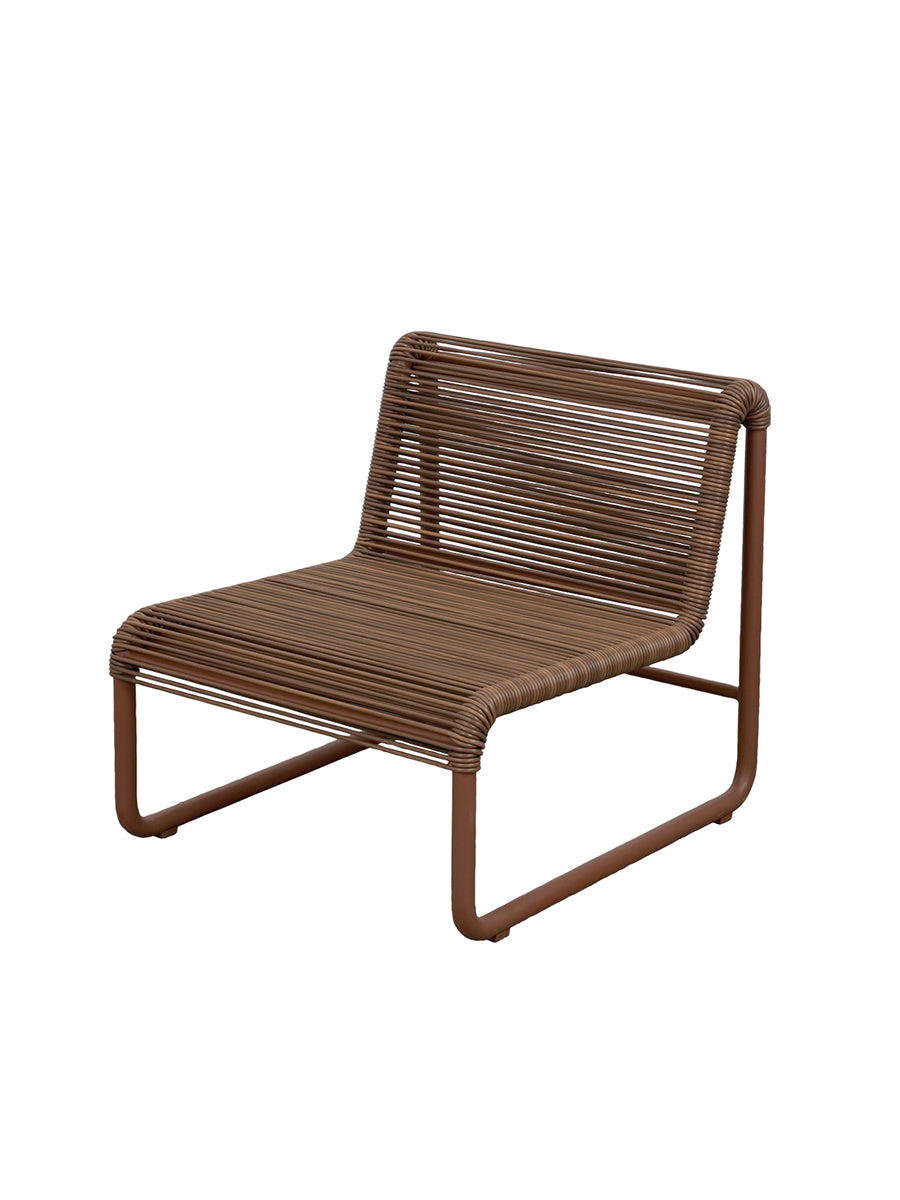 Al Dente Loungestol för utomhusbruk från Cane-line - Desert red - Jacobsen Plus