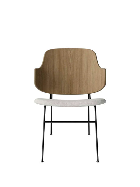 The Penguin Lounge Chair, Stoppad från Audo Copenhagen - Walnut / Re-wool 218 - Jacobsen Plus