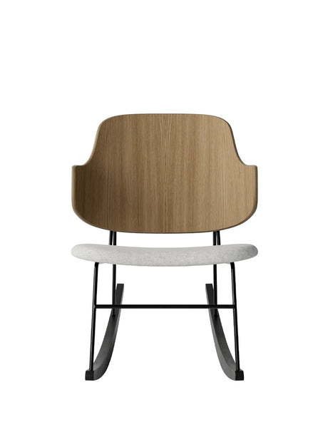 The Penguin Rocking Chair, Klädd från Audo Copenhagen - Walnut / Re-wool 218 - Jacobsen Plus