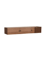 Array Låg skänk, väggmonterad från Woud - Walnut - Jacobsen Plus
