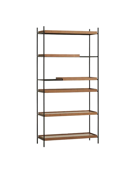 Tray Shelf, hög från Woud - Black: 2 wide, 1 short - Oak: 2 wide, 1 short - Jacobsen Plus