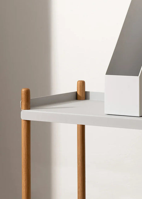 BOLT Hyllsystem 1000 från Nine - 2 hyllor - vit-natur eg - Jacobsen Plus