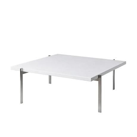 PK61 Soffbord, vit valsad marmor av Poul Kjærholm - Jacobsen Plus