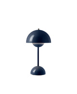 Flowerpot VP9 portabel bordslampa av Verner Panton - Steel Blue - Jacobsen Plus