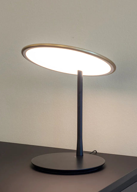 Disc bordslampa, borstad mässing från Nine - 2 - Jacobsen Plus