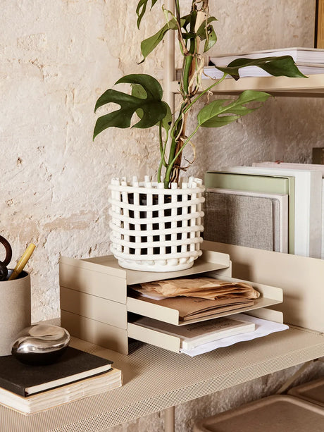 Ceramic Basket, small från Ferm Living - Blue - Jacobsen Plus