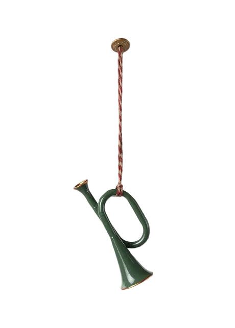Maileg - Metallhänge trumpet, mörkgrön - Jacobsen Plus