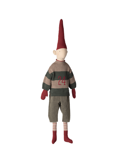 Pixy Size tomtepojke med randig stickad tröja från Maileg - 1 - Jacobsen Plus