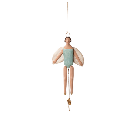 Ängel sprattelgubbe m/gloria medium Ljus Mint från Maileg - 1 - Jacobsen Plus