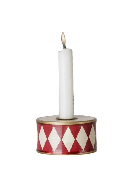 Maileg - Ljusstake Trumma, Off-White/Röd - Jacobsen Plus
