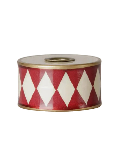 Maileg - Ljusstake Trumma, Off-White/Röd - 2 - Jacobsen Plus