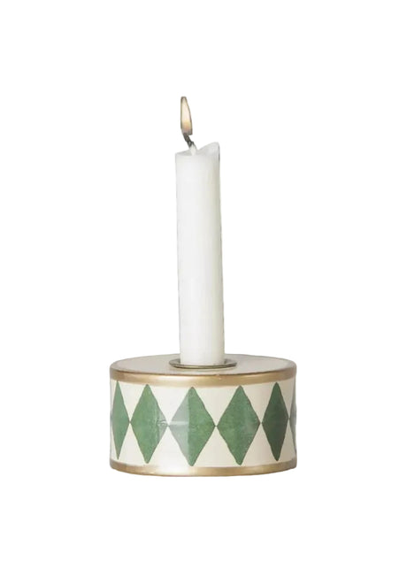 Maileg - Ljusstake Trumma, Grön/Off-White - Jacobsen Plus