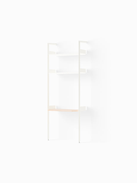 Rombe IF2, Full Bay Desk från &Tradition - Anthracite w. Lacquered Walnut shelves - Jacobsen Plus