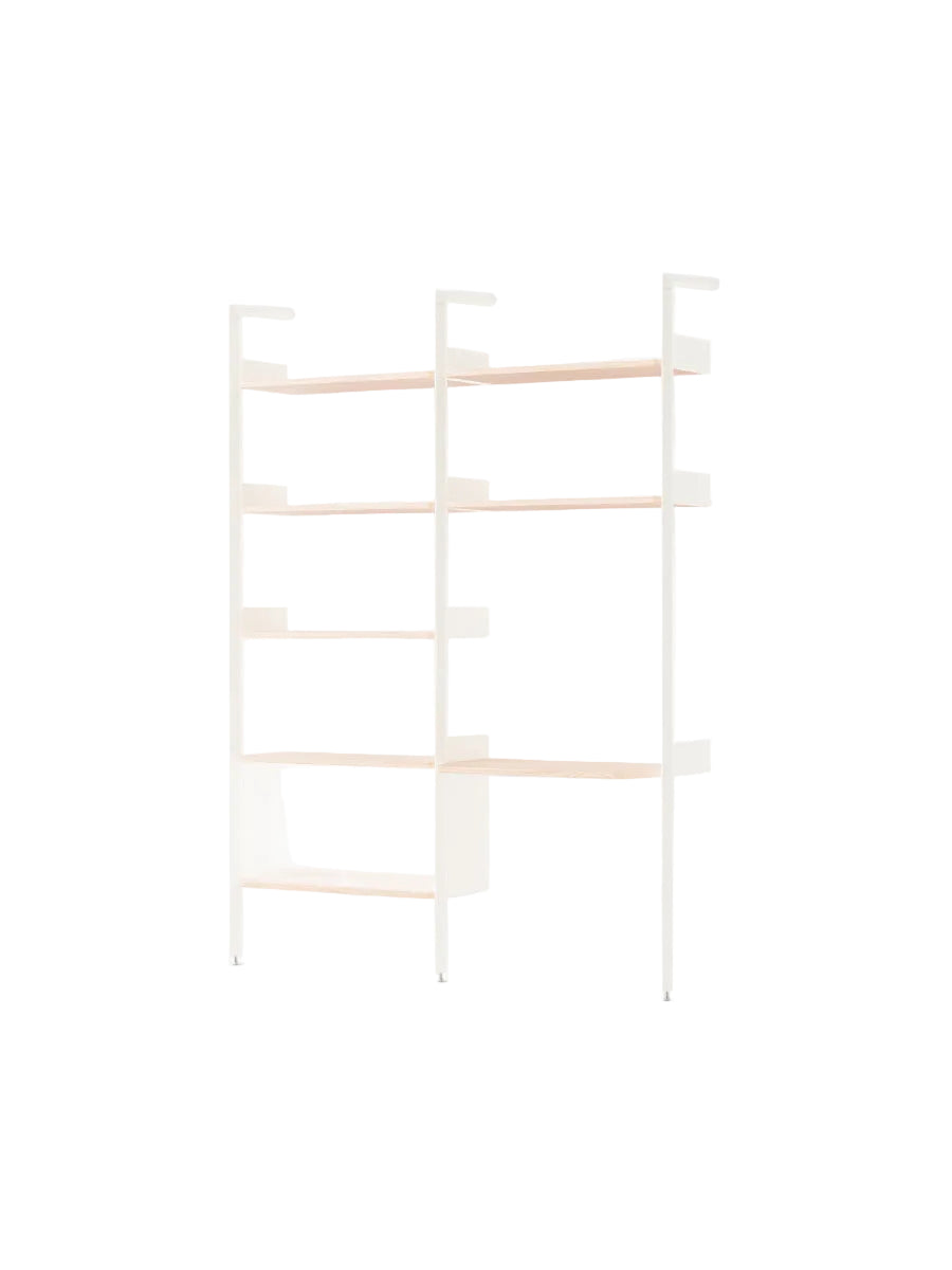  - Alabaster w. Lacquered Oak shelves - Jacobsen Plus