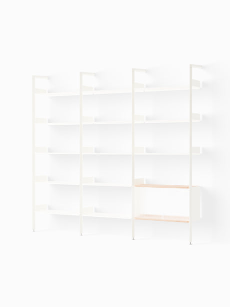 Rombe, Konfiguration H från &Tradition - Alabaster w. Alabaster shelves - Jacobsen Plus