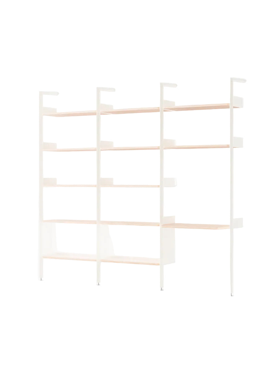  - Alabaster w. Lacquered Oak shelves - Jacobsen Plus