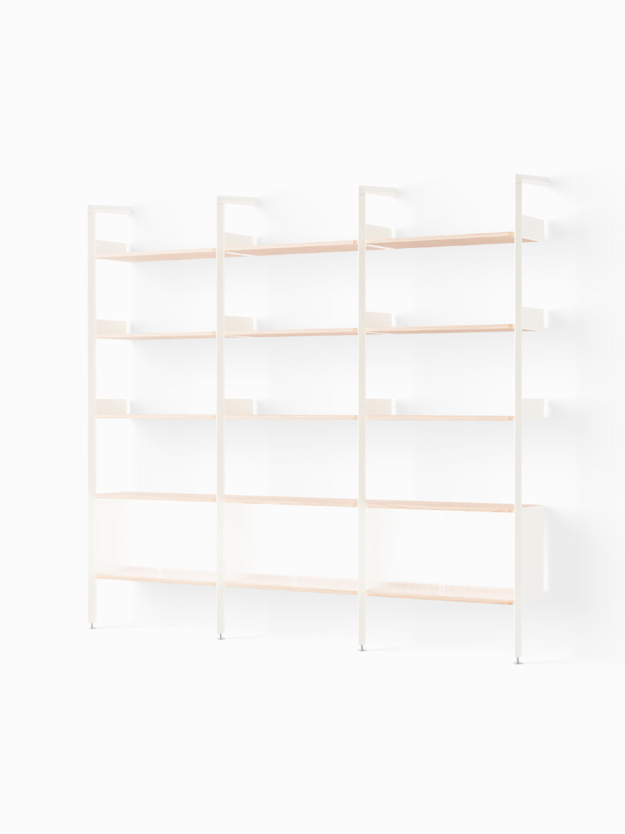  - Alabaster w. Lacquered Oak shelves - Jacobsen Plus