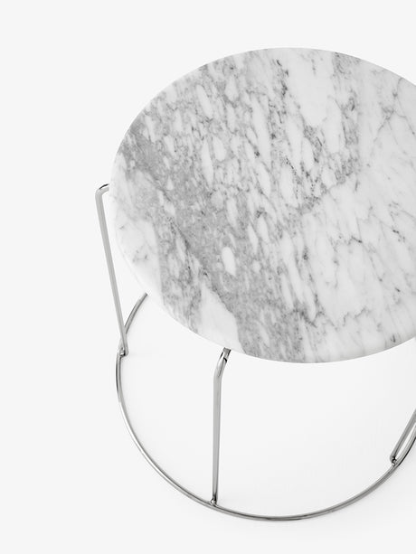 Marble Top till Wire Stool VP11 från &Tradition - Bianco Carrara - Jacobsen Plus
