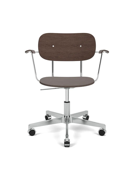 Co Task Chair med armstöd, fanér från Audo Copenhagen - Naturlig ek - Jacobsen Plus