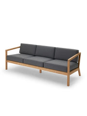 Skagerak Virkelyst 3-sits Soffa, Kolgrå från Fritz Hansen