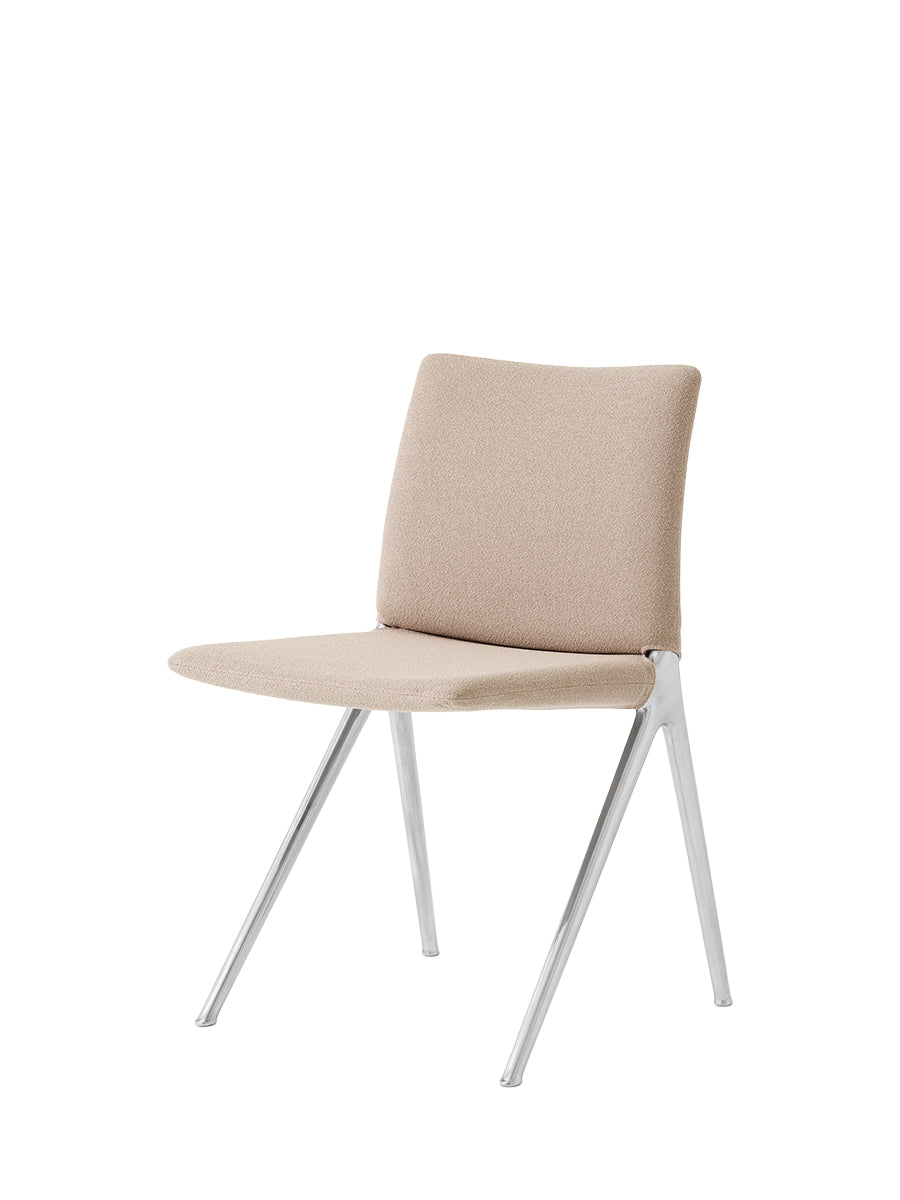 Kape IF7 Matstol från &Tradition - Polerad aluminium m. Grain 61252 - Jacobsen Plus